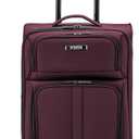 U.S. Traveler Anzio Softside Expandable Spinner Luggage, Burgundy, Carry-on 22-Inch