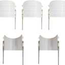 2 Sprinkler Guard Shields - White Sprinkler Splash Shield Overspray Protectors for Lawns, Parks, Garden