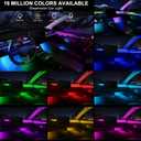 Dreamcolor Acrylic Interior Car LED Strip Light with Wireless APP, RGB 18 in 1 with 175 inches 593 LEDs Fiber Optic Strip Lights for Car, Dynamic Chasing Music Sync Neon Car Ambient Lighting Kits