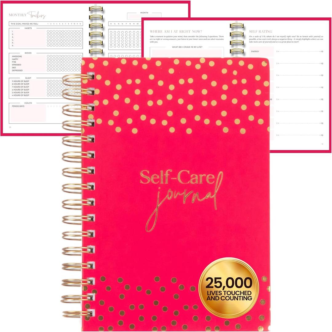 2 x Self Care Journal | Prioritize Yourself with 90 Days of Guided Prompts for Mindfulness, Stress Relief & Daily Balance