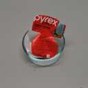 Pyrex Simply Store 2-Cup Single Glass Food Storage Container with Plastic Lid (Red)