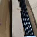TONIAL Black Double Curtain Rods for Windows, 72-150 Inch, Simple Finials