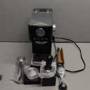 Maestri House Espresso Machines 20 Bar ULKA Pump, Compact Espresso Maker Built-in Flow Meter Steam Milk Frother, 43oz Removable Water Tank Stainless Steel Coffee Machine for Cappuccino (Black)