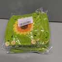 5 x INEBIZ Crochet Steering Wheel Cover Boho Sunflower Granny Squares Pattern Green Car Decor Cute Accessories for Women