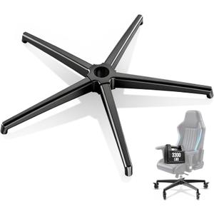 Office Chair Base, Office Chair Base Replacement, 3300 lbs, Metal Desk Chair Base Replacement Parts, Universal Gas Cylinder and Caster Socket