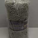 LOCHAS Luxury Bathroom Rug Shaggy Bath Mat 24 x 40 Inch, Washable Non Slip Bath Rugs for Bathroom Shower, Soft Plush Chenille Absorbent Carpets Mats, Sage Green