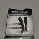 Physix Gear Compression Socks 20-30 mmHg - Men & Women - Running, Nurses, Shin Splints, Flight, Travel (Black/Grey) L/XL 1 PAck