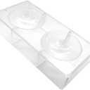 Goldbaking Largest Half Ball Chocolate Mold Ball Polycarbonate Candy Mould Chocolate Semi Sphere Mold Tray (X-Large 3.94inch)