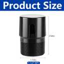 4 Pcs 1-1/2 Inch NPT ABS in Line Vent,Black Air Admittance Valve to Prevent Sewer Gas,RV Plumbing Valve Vent for Tubes Showers Sink Drainage System