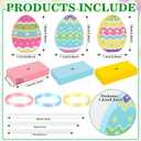 3 Pieces Easter Tiered Tray Decor,Wooden Eggs Decor,Colorful Easter Table Decorations for Home Farmhouse Kitchen Decorations (Colorful)