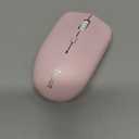 Wireless Keyboard and Mouse Combo, Reccazr 2.4G Full-Sized Keyboard and Mouse Cordless, 3 DPI Adjustable Mouse, Dual-System Keyboard for Computer/Laptop/Windows/Mac (Pink & White)