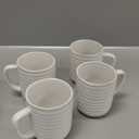 LE TAUCI Coffee Mugs 15 oz,Ceramic Mug Set, Coffee Cups for Latte, Hot Tea, Cappuccino, Mocha, Cocoa, Dishwasher Safe, Suit For Housewarming Wedding- 3.5 inch, Set of 4, Arctic White