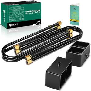 YHTAUTO 3 Inch Rear Leveling Kit Compatible with 1999-2020 Ford F-250 Super Duty F-350 Super Duty, 2000-2005 Excursion, Steel U-Bolts with Lift Blocks Leveling Lift Kit