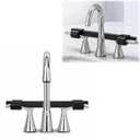 THOUSAND SUNNY Faucet Handle Lock for Child & Pet Safety, Faucet Lock for Two Handle Faucets Bathroom Kitchen Tool-Free Faucet Handle Lock