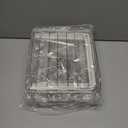 MesRosa Egg Holder for Fridge,Automatically Rolling Egg Storage Container for Refrigerator,Egg Organizer for Fridge with Lid,Clear Plastic Dispenser, Tray & Box -3 Layer