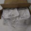 Forbena Potty Training Toilet Seat with Step Stool Ladder, Toddler Kids Potty Seat for Boys Girls, Non Slip Foldable Toilet Training Seat with Soft Cushion, Comfortable Handles (White-Grey)