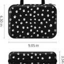 Pet Inhaler Travel Case, Black with Paw Print Design, Cleaning Brush and Pet Care Accessories, Portable Inhaler Carry Case for Dogs, Cats and Horse.