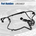 LR034637 Upper Supercharger Coolant Hose for Land Rover LR4 HSE Sport 3.0L 2014-2016 Rubber Black Good Sealing