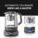 Joydeem Hot Tea Maker, Glass Electric Kettle with Auto Lift Tea Infuser and Temperature Control, 1.7L, JD-ZC6088G