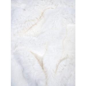 Hug-Z Arctic Rabbit Minky Fabric by The Yard DIY Baby Blankets Decor Clothing Snuggle Shaggy (White)