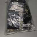 Women's 1920s Cap Sleeve Great Gatsby Sequin Art Deco Flapper Fringed Cocktail Dress w/Accessories Set (X-Large, Black Gold)