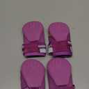 QUMY Dog Shoes for Large Dogs, Medium Dog Boots & Paw Protectors for Winter Snowy Day, Summer Hot Pavement, Water-Resistant in Rainy Weather, Outdoor Walking, Indoor Hardfloors Skid-Resistant Sole (Size 4: 2.2''x2.6''(W*L) (Pack of 4))