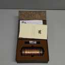 Cryptex Da Vinci Code Mini Cryptex Lock Puzzle Boxes with Special Compartments Anniversary Valentine's Day Romantic Birthday Gifts for Her Gifts for Girlfriend Box for Men (Copper)