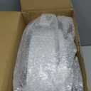 Goodluck 100PCS White and Silver Plastic Plates – 10.25” Heavy Duty Disposable Dinner Plates & Party Plates for Weddings, Parties, Events – Elegant, Sturdy