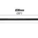 STARWORK TRUE MECHANIC 1/2" Drive 90 Tooth Dust-Proof Black Chrome Locking Flex Ratchet, Extra Long 33" Length