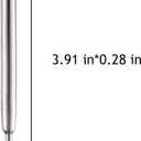 5 x HeTaoCat Red Ink Refill Pack of 5, Replaceable Ballpoint Pen Refills, Medium Point Metal Refil (Red)