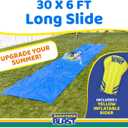 BACKYARD BLAST - 30' x 6' Heavy Duty Waterslide with Sprinkler - Easy to Setup - Extra Thick to Prevent Rips & Tears