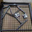 Grid Wall Panels, 2 Packs 3'x 6' Grid wall Panels Stand with T-Base, Black Wire Gridwall Display Rack, Craft Show Display Rack, Art Gridwall Display Stand