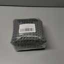 tchdio Waffle Bath Mat Rug, Super Absorbent Non Slip Bath Mats for Bathroom Mat Ultra Soft Bathmat Machine Washable Bathroom Rugs with Tassels, Bath Rugs Beside Tub, 17" x 24" (Dark Grey)