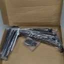 4 Pack - 9.25" L x 6" H x 1.5" W J Lip Shelf Brackets Rustic Farmhouse Iron Wall Floating Shelf Bracket Metal Shelf Bracket Industrial Shelf Supports with Screws Black