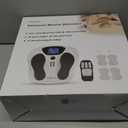 Creliver Foot Nerve Muscle Stimulator Pro, TENS & EMS Foot Massager for Neuropathy, Circulation and Body Pain Relief, Electric Feet Legs Blood Circulation Machine, FSA or HSA Eligible (Black, White)