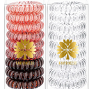 14 PCS Spiral Hair Ties,No Crease Coil Hair Elastic Hair Bands Multi Color Waterproof Phone Cord Hair Accessories For Women Girls Ponytail Holders