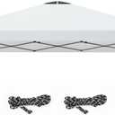 10x10ft Replacement Canopy Top with Air Vent, Waterproof & UV Protection Canopy Tent Top Cover for Straight Leg Canopy Frame - for Outdoor, Patio, Event, Trade Show (White, 10x10ft)