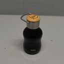 YOHKOH Mini Vacuum Insulated Water Bottle With Bamboo Lid - Stainless Steel Thermos Water Bottle for Women Girls Kids, Metal Sports Hot and Cold Water Bottle Leak-Proof BPA-Free (6.4oz,Black)