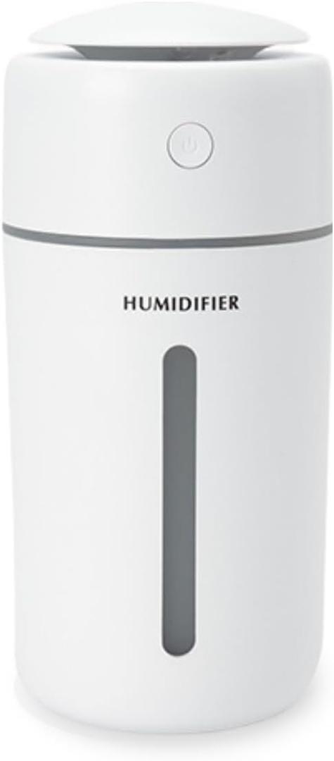 Personal Ultrasonic Cool Mist Humidifier for Car Bedroom Office, Portable Rechargeable Travel Humidifier for Car & Desk, with 7 Color Lights, Battery Powered (White) Personal Ultrasonic Cool Mist Humidifier for Car Bedroom Office, Portable Rechargeable Travel Humidifier for Car & Desk, with 7 Color Lights, Battery Powered (White)
