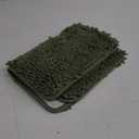 Olive Green Bathroom Rugs Absorbent and Washable Bath Mat, Non-Slip, Thick Soft Chenille Bath Rugs for Bathroom Floor, Shower, Sink,  Dark Green - 17" x 24"