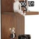 LitaEther Lack Wall Shelf,Display Floating Shelf (Solid Wood, 4 Tier)