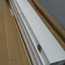 upsimples Floating Shelves for Wall, 35.5 Inch Shelves for Decor Storage Set of 6, Wall Mounted Wood Shelf for Bedroom, Living Room, Bathroom, Kitchen, Long Picture Ledge Shelves, White