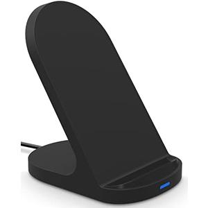 YW YUWISS 15W Fast Wireless Charger Wireless Phone Charger Stand Compatible with Apple iPhone 14 13 12/12 Pro Max/ 11Pro/11Pro Max, Compatible with Samsung Galaxy S22 S21 S20 (Black), Set Of 2
