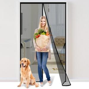 Magnetic Screen Door -Fit for Door Size:36x78 Inch, Screen Door Size 38"x80"，Hands Free Mesh Partition, Heavy Duty Curtain Keeps Bugs Out, Frame Hook & Loop, Pet and Kid Friendly