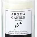 Premium Vanilla Soy Wax Jar Candle,80 Hours Long Lasting Candles 12 oz