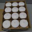 48 Pack White Floating Candles 3 inch Unscented Floating Candles for Centerpieces 8 Hours Long Burn Time-3 Floating Candle Bulk for Wedding Cylinder Vases