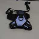 PoyPet No Pull Dog Harness, No Choke Front Lead Dog Reflective Harness, Adjustable Soft Padded Pet Vest with Easy Control Handle for Small to Large Dogs(Light Blue,XS)