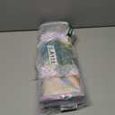 F-color Iridesent Beach Bag for Women, Beach Tote Sandproof Waterproof TPU, Holographic Pool Bag with Phone Pouch for Travel