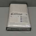 100% Blackout Shield Linen Blackout Curtains for Bedroom 84 Inches Long, Back Tab/Rod Pocket Living Room Drapes, Thermal Insulated Blackout Curtains 2 Panels Set, 50" W x 84" L, Cream