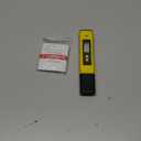 PH Meter for Water Hydroponics Digital PH Tester Pen 0.01 High Accuracy Pocket Size with 0-14 PH Measurement Range for Household Drinking, Pool and Aquarium (Yellow)